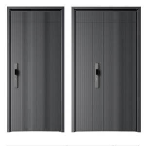 La dernière porte d'<span class=keywords><strong>entrée</strong></span> de style américain <span class=keywords><strong>avec</strong></span> armoires de rangement en verre et en acier pour maisons extérieures en 2025 - Product Image 3