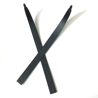1 Paire de Branches de Tir à l'Arc Recurve Démontables de Haute Qualité, 56 Pouces, 30-50 Lbs, pour la Chasse au Long Arc, en Fibre de Verre et Bois d'Érable Stratifié