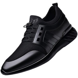 Zapatos de Vestir para Oficina de Piel Genuina para Hombre Nuevo Diseño Zapatos Casuales de Piel para Hombre Zapatos con Alzas para Aumentar Estatura - Product Image 1