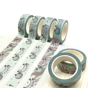 Custom Printing Masking Decorative Colorful Adhesive Overlap Foil Washi Tape