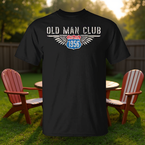 Camiseta Old Man Club Est 1956, diseño vintage, ropa para hombre - Product Image 3