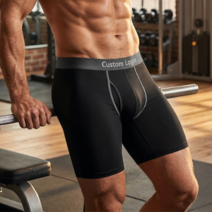 <span class=keywords><strong>Boxer</strong></span> da Uomo con Logo Personalizzato, Slip e <span class=keywords><strong>Boxer</strong></span> Classici Comodi, <span class=keywords><strong>Taglie</strong></span> Grandi, Tinta Unita, Antibatterici - Product Image 1