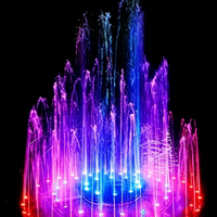 Dispositivo Musical Flotante para Paisajes Exteriores con Programa Programable y Luces de Colores Danzantes para Estanques, Lagos y Fuentes
