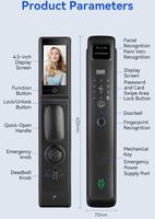 Serrure de porte numérique à reconnaissance faciale 3D automatique S958max avec appel vidéo actif Tuya et contrôle d'accès – Prix usine