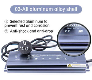Alimentation LED étanche 12V 500W 400W 300W 200W IP67 pour éclairage LED extérieur - Product Image 3