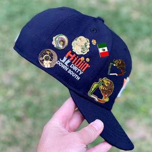 Fabricant en gros de broches souples en forme d'animaux, badges métalliques, articles en métal, pin's de revers en émail personnalisés mexicains avec clip pour casquettes et chapeaux - Product Image 1