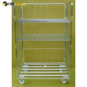 Çelik hareketli büyük güvenlik iki güvenli kapı Jumbo 4 taraflı tel örgü rulosu kafes - Product Image 4