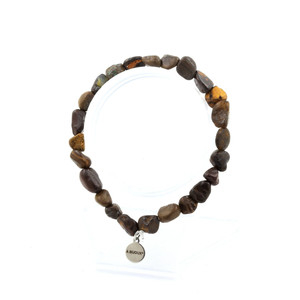 Boulder <b>Opal</b> from Australia <b>Bracelet</b>. Customizable size. Made in France - Product Image 1