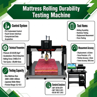 Machine d'essai de matelas robuste et de haute précision, 30 000 cycles, contrôle PLC, garantie 1 an pour la durabilité des matelas à ressorts et en mousse