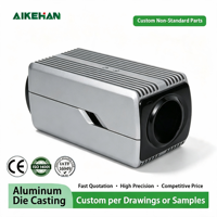 Boîtier de caméra en aluminium moulé sur mesure, boîtier de caméra de sécurité CCTV, usinage CNC, usine OEM