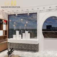 Plateau de présentation de lunettes en marbre blanc de luxe léger pour opticien, vitrine à lunettes, mobilier de magasin d'optique