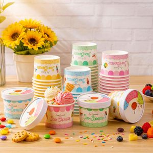 Vaso desechable personalizado de 8 oz para helado, cono de gofre, postre, yogur, tarta de queso, tazón para helado - Product Image 4