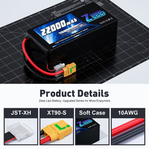 Zeee HV-FPV/Дрон батарея 8S Lipo батарея 22000mAh 100C 30,8 V XT90-S 8 ячеек Lipo батарея для 10/13/15/18 дюймов FPV рамка - Product Image 3