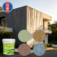 Pintura Acrílica Texturizada para Exteriores, Revestimiento en Aerosol de Textura Líquida, Resistente al Agua y a la Intemperie, Fácil de Mantener