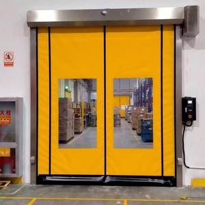Puerta Corredera de PVC Automática de Alta Velocidad con Diseño Moderno, Autoreparadora, Impermeable, con Cremallera, Marco de Acero, Seguridad Inteligente, Puerta Industrial - Product Image 5
