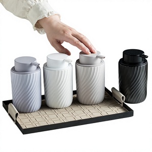 Botella de Espuma para Loción de Cerámica Zi Xin de 340 ml, Dispensador de Jabón de Manos, Gel de Ducha, Champú, Botella de Espuma - Product Image 1