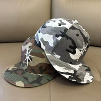 Casquettes Snapback Camouflage Personnalisées avec Broderie, Casquette de Baseball Camo Personnalisée 6 Panneaux 3D en Relief, Vente en Gros