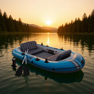 Sièges réglables légers avec dossier pour bateau gonflable de pêche, <span class=keywords><strong>kayak</strong></span> gonflable en PVC pour 4 personnes, loisirs de plein air et dérive - Product Image 3