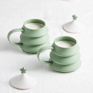 Tasse à café ou à thé en céramique avec poignée en forme de sapin de Noël, logo <span class=keywords><strong>personnalisé</strong></span>, promotion des fêtes, cadeau - Product Image 6