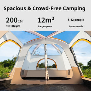 Tente de <span class=keywords><strong>camping</strong></span> de luxe avec protection UV pliable et portable, tente imperméable avec moustiquaire pour le <span class=keywords><strong>camping</strong></span> en famille en plein air et les pique-niques - Product Image 2