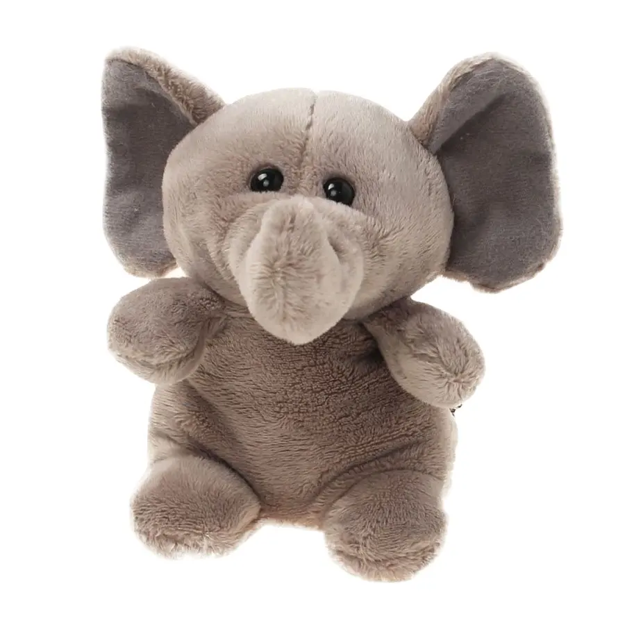 A011 bebé elefante animales de peluche de felpa de juguete Grey suave gris hecho a mano de calidad bien elefante de peluche de juguete