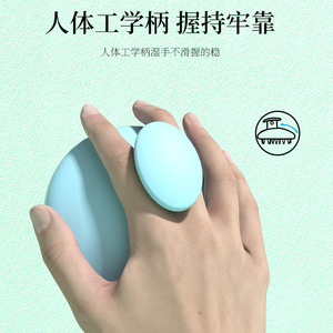 Brosse à cheveux en silicone pour massage du cuir chevelu avec trous pour accrocher, utilisable sous la douche - Product Image 4