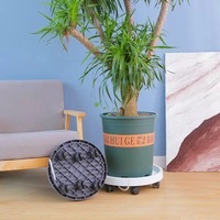 Pot de fleurs moderne en résine plastique écologique pour plantes vertes de bureau (radis, roses) avec système de contrôle des racines
