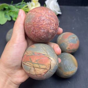 Sphère de pierres précieuses turquoise rouge cristal de haute qualité sphère de jaspe Cherry Creek pour la guérison - Product Image 2
