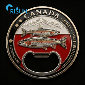 Cadeaux souvenirs de <span class=keywords><strong>voyage</strong></span> personnalisés <span class=keywords><strong>Canada</strong></span> : Aimant drapeau canadien, pièce de monnaie de collection, décapsuleur, porte-clés - Product Image 6