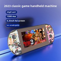 Q2 Q3 Console de jeu portable grand lecteur unique Style rétro 64 Go Communication Wi-Fi vente directe d'usine pour les nouveaux jeux vidéo PS1