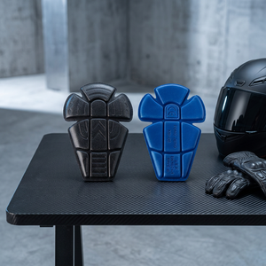 Protection des coudes et des genoux pour moto, homologuée CE, rembourrage de protection, noir bleu, équipement de course unisexe pour adultes, toutes saisons - Product Image 1