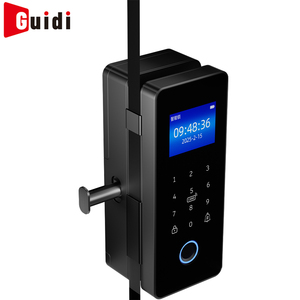 Serrure <span class=keywords><strong>de</strong></span> contrôle d'accès intelligente pour porte vitrée sans cadre avec application Wi-Fi, prise en charge cloud, étanche, déverrouillage par empreinte digitale, carte et <span class=keywords><strong>mot</strong></span> <span class=keywords><strong>de</strong></span> <span class=keywords><strong>passe</strong></span> - Product Image 6