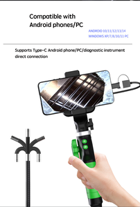 Endoscope industriel haute définition 360 degrés avec objectif 3,9 mm/6,4 mm/8,5 mm, 1080P, 200W pixels, indice de protection IP67, éclairage LED, USB-C automatique - Product Image 3