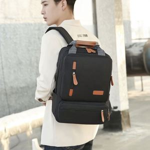 Wholesale Customized Logo Printed for <b>Women</b> Men Functional Business 3 <b>Pack</b> Backpack Set Large Nylon Durable School Bag - Product Image 4
