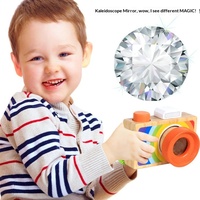 Jouet kaleidoscope en bois en forme d'appareil photo reflex, jouet éducatif Montessori, jouets préscolaires, jouets de puzzle, jouets de motricité fine, en vrac