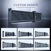 Entrepôt industriel Villa Cantileve Gate School Office Building Aluminium Suspendu Cantileve Gates Park Hospital Portail électrique