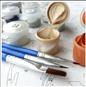 20X20cm 24X30cm 30X30cm DIY Toile <span class=keywords><strong>Peinture</strong></span> par Numéros Pré Imprimé Toile pour Enfants - Product Image 2