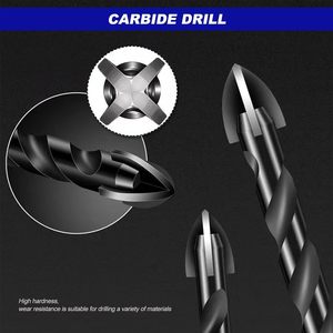 Carbide Drill Bit 6mm Spiral For Masonry Concrete Drilling High Hardness Wear Resistant - Product Image 1