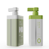 Nouvelle conception de distributeur de savon liquide en plastique PE de 750 ml avec impression sur écran, bouteilles de détergent à lessive