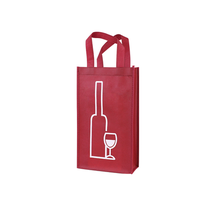 Sac de transport pour vin personnalisable et réutilisable, 2-4-6 bouteilles, en tissu non tissé avec séparateurs, matériau tissé durable, impression de logo personnalisée