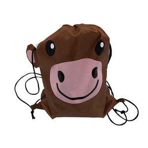 Bolsa con Cordón de Alta Calidad con Diseño de Vaca de Dibujos Animados - Product Image 4