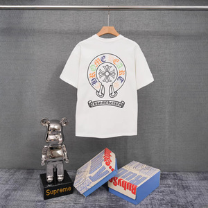 <span class=keywords><strong>เสื้อ</strong></span><span class=keywords><strong>ยืด</strong></span>แขนสั้นพิมพ์ลาย 3 มิติ คอลเลคชั่นใหม่ CH 2026 ฤดูใบไม้ผลิ/ฤดูร้อน ผ้าฝ้ายแท้ ระบายอากาศได้ดี ซับเหงื่อ ทรงหลวม สไตล์สตรีทแวร์ - Product Image 2