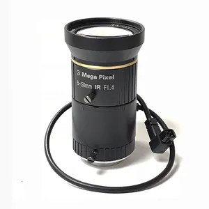 CS mount 10X manual zoom & focus DC auto iris motorized iris 5- 50 mm lens for cctv camera
