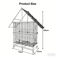 Cage à perroquets de grande taille de qualité supérieure, prix de gros d'usine, pour plusieurs oiseaux, en fil métallique, spacieuse, pour usage intérieur, grandes cages à oiseaux