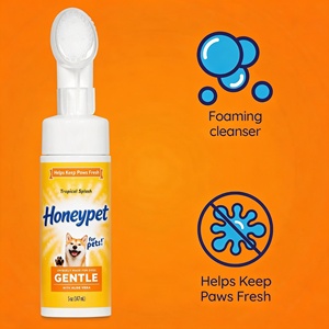 Detergente Schiumogeno Senza Risciacquo per <span class=keywords><strong>Zampe</strong></span> di Cani, Pulitore con Spazzola Incorporata per <span class=keywords><strong>Lavare</strong></span> <span class=keywords><strong>le</strong></span> <span class=keywords><strong>Zampe</strong></span> Dopo Passeggiate e Giochi - Product Image 3