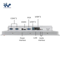 VINCANWO VFACE panel pc android, layar sentuh industri inci kustom, panel pc Industri tanpa kipas semua dalam satu komputer untuk Windows