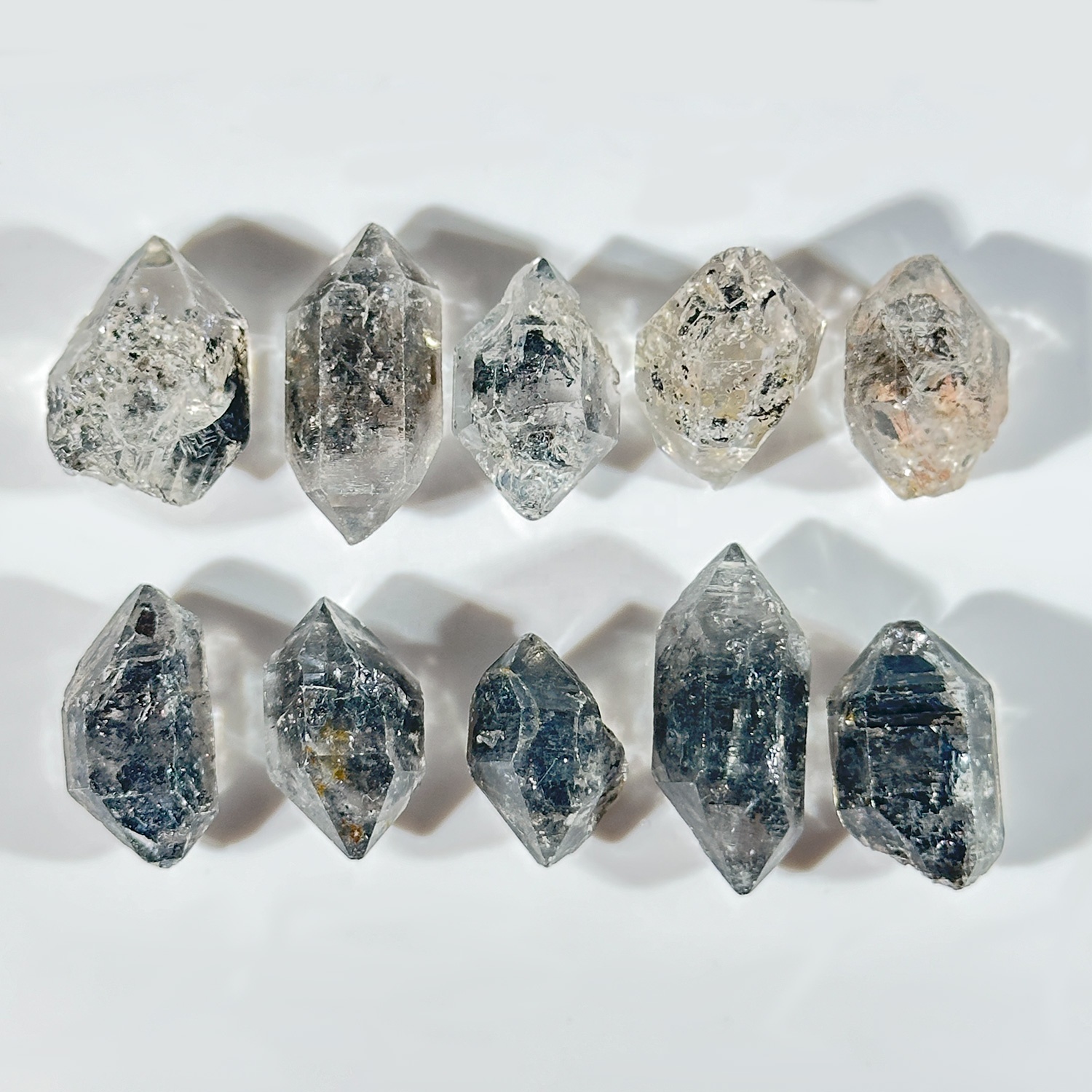 Wholesale Natural Rough Herkimer Diamond Crystal Chip Raw Double