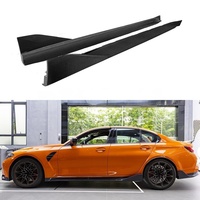 Jupes latérales en fibre de carbone sèche préimprégnée style MP pour BMW M3 G80 Berline G81 Touring 2021+