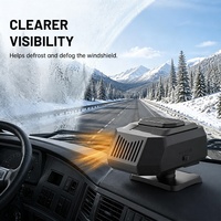 Chauffe-ventilateur portable 12V 24V 180W pour voiture, chauffage rapide, dégivreur de pare-brise, chauffe-voiture automobile
