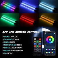2pcs 2FT RGB Chasing Spiral LED Antenne Fouet Lumières Nouvelle Condition pour UTV ATV Can-am X3 RZR